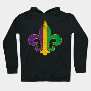 Fleur De Lis Shirt Glitter Effect Mardi Gras Hoodie